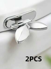 2pcs Cute Sprout Toilet Seat Lifting Handle, Leaf Shape Toilet Cover Pull, Keeps Hands Clean, Bathroom Drawer Pulls For Home Bathroom Accessories Bathroom Organizer Back To School