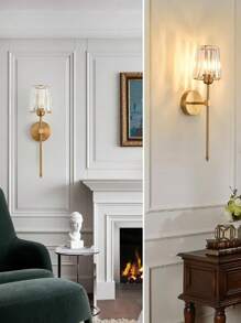 1pc Luxury Lamp Shade, Compatible With E27/E14 Bulb Base, Suitable For Living Room, Bedroom, Dining Room, Home Decoration, Hotel, Table Lamp Shade, Wall Lamp Shade, Pendant Light Shade, Rust-Resistant , Home Decor Light Accessories (1pc E27 To E14 Adaptor Included)