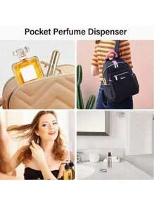 1/3/5/10/15pcs Portable Perfume Travel Refillable Bottle, 5ml Travel Size Atomizer Dispenser, Pocket Purse Perfume On The Go Container, Spray Bottles For Traveling