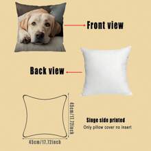 Bezaubernder Labrador-Muster Kissenbezug, mit Reißverschluss, Landhausstil, 100% Pfirsichhaut-Polyester, maschinenwaschbar - ideal für Sofa & Schlafzimmerdekoration, ohne Kissen, Hundehauskissen