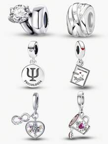 1 Stück modischer rund-um-die-Welt Flugzeug-Charm-Perle passend für Damen Armbänder, Armreife, DIY Schmuckherstellung und tägliche Outfit-Abstimmung, Schmuckdekoration für Mädchen