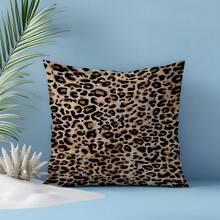 MEMNUN 1pc/2pcs Leopard Print Pattern Throw Pillow Cover [No Pillow Insert], 17.7*17.7in[45*45cm]/19.68*19.68in[50*50cm], [Single-Sided Printing], Farmhouse Country Style Polyester Cushion Cover For Sofa, Bed, Living Room, Bedroom, Car, Office, Hotel Decor, All Season Perfect Gift For Family And Friends - Multicolor - View 9
