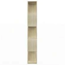 Bücherregal/Raumteiler Sonoma-Eiche 80x24x159 cm Holzwerkstoff - Braun - Übersicht 5