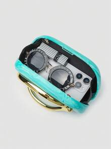 1pc Acrylic Clutch, Ideal Choice For Valentine's Day, Comfortable & Fashionable, Stylish Handbag, Personalized Gift Option, 2025 Accessory, Fashionable Style Suitable For All Occasions, Affordable Luxury Feel, Rebellious Party Bag, Very Suitable For Party, Wedding, Prom, Dinner/Banquet, Elegant Bag For Ladies - Baby Blue - View 8