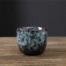 1pc 120ml Creative Crackle Glaze Ceramic Cup, Retro Italian Espresso Cup, Milk Cup, Afternoon Tea Cup, Coarse Pottery Cup, Latte Art Cup, Small Capacity Water Mug Back To School