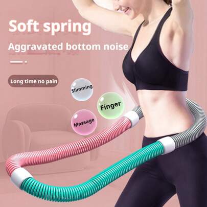 1 pezzo Cerchio hula hoop, regalo ideale, con peso per bruciare il grasso addominale e scolpire la vita, cerchio hula hoop morbido e a molla per donne
