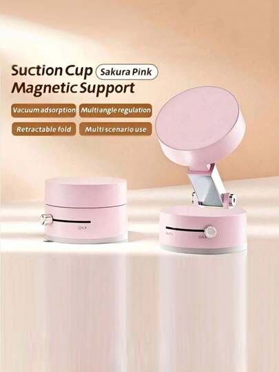 حامل هاتف مغناطيسي ذو وجهين قابل للطي 360 درجة للحمل، حامل هاتف شفاط كامل الوظائف، تصميم دائري، يعمل بيد واحدة، مناسب للهدايا في المناسبات[ يوصى بتثبيته على أسطح ملساء، حيث سيكون الالتصاق أكثر أمانًا.] متوافق مع أجهزة وأندرويد، هدية لعيد الميلاد، العائلة والأصدقاء، حامل الهاتف، اكسسوارات الهاتف