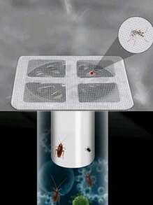 10pcs Disposable Drain Filter, Disposable Kitchen Drain Cover Anti-Clogging Anti-Bug Drain Sticker