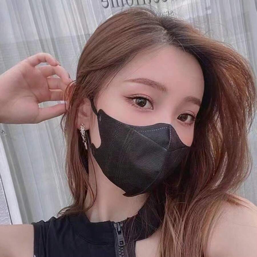 10片/20片夏季一次性口罩女高吸睛级别3d立体白脸小号独立包装 - 彩色 - 查看 1