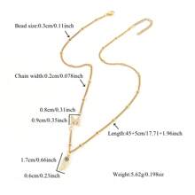 1 stuk nieuwe klassieke pavé zirkonia initialen vleugel hanger gouden roestvrijstalen kralenketting kettingen voor vrouwen