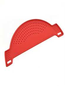 قفل 1 قطعة, مصفاة بلاستيكية لتصفية السوائل قمر أنصف الشكل, مصفاة لتصفية الطعام, مناسبة لغلي المعكرونة والخضروات والفاكهة، أداة مطبخ، مصفاة لحوض المطبخ تناسب جميع الأواني والأطباق