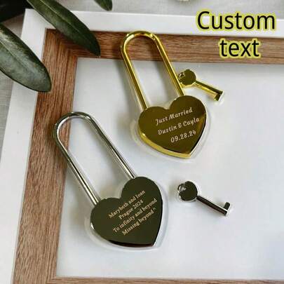 Personalized Love Padlock, Engagement Love Lock, Personalized Heart Padlock, Paris Padlock, Engraved Heart Padlock, Amsterdam Gold Love Lock,School Supplies,Back To School,School Gift,For Office,For School,For Classroom,For Teacher Gifts,For University,For Colleague,For Dorm Rooms,For Teacher,For Boys And Girls,For Teenagers,Junior High School Students,Middle School Students,High School Senior High School Students,College Students,University Students,Freshman,Sophomore,Underclassmen, Colorful,Cute,Adorable,Funny,Kawaii,Y2K,Stylish,Unisex,Casual,Custom,Personalized,Unique,Customized,Ideal Gifts For Him,Ideal Gifts For Her,Her,Boyfriend,Girlfriend,Family,Friends,Practical Gift