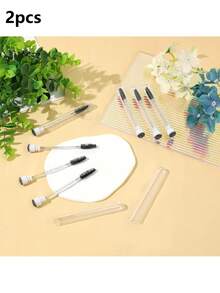 2/10/20 Pcs Mascara Brushes Disposable Empty Mascara Wand Tubes Set Eyelash Brushes Eyebrow Brush Mascara Brush Comb Makeup Tool Cleaning Brush For Eyelash Extension - Multicolor - View 10