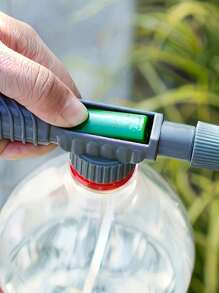Handgehaltene Hochdruck-Sprühflasche mit einstellbarer Düse, manuell gepumptes Luftsprüh-Werkzeug, ideal für den Garten - aus Kunststoff, batteriefrei, handliche Ausführung