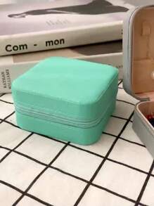 1 pezzo Scatola portaoggetti gioielli, organizer gioielli, scatola portaoggetti da viaggio, scatola per il trucco, regalo per donne, scatola per collane anelli gioielli, scatola portatile per orecchini e gioielli, idea regalo per l'inizio della scuola