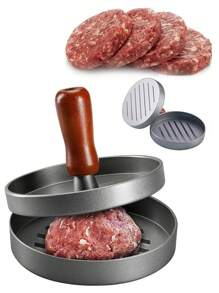 1pc Hamburger Patty Maker And 100pcs Non-Stick Burger Press Paper Set, Kitchen Tool And Accessory, Suitable For Holiday Parties, Gatherings, Family Meals, And Homemade Burger Patties