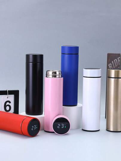 1pc 17oz Solid Color Insulated Water Bottle With Stylish Crossbody Bag, Double Wall Vacuum Insulated Stainless Steel Travel Mug, Leak-Proof Thermal Cup For Coffee, Tea, School, Mothers Day, Birthday, Graduation, Summer Outdoor, Car