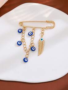 1 枚银色水钻花朵胸针防眩光套装胸针领饰