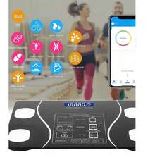 Una Báscula Inteligente Conectada A La Aplicación Con Una Capacidad De 180kg Para Uso Doméstico: Mide Con Precisión El Porcentaje De Grasa Corporal Y Más Durante El Ejercicio O Las Actividades De Fitness - Negro - Ver 12
