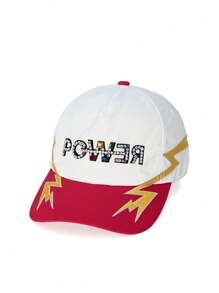 1pc PCWER Embroidered Baseball Cap, Adjustable Hat, Fashion Breathable Versatile Outdoor Sun Protection, Great Gift For Holidays