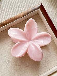 3个/1个装 女士7.6厘米/2.99英寸粉白花朵造型优雅塑料发爪夹，时尚百搭发饰，适合日常、休闲、派对、通勤、旅行、盘发、马尾辫、洗脸、化妆、搭配服装等场合。发夹、发卡、发夹、发抓夹、发夹、发卡、发夹、发卡夹，秋冬季度假必备单品。 - 彩色 - 查看 9