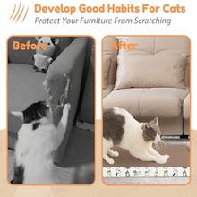 Tophouse 4 Pack Cat Scratch Pad With Box, Cardboard Cat Scratcher For Indoor Cats - Brown - View 6