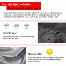 Almacenamiento para Bicicletas de montaña y Carretera Funda de Bicicleta - Resistente al Agua y Anti-- Cubiertas de - Negro - Ver 12