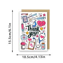 Funny Thank You Cards, Graduation Cards, Nurse Doctor Thank You Cards, Graduation Thank You Gift Cards, Nurses Week Gifts, Unusual Gifts - Multicolor - View 3