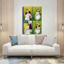 Customizable Wall Art – 1PC Vintage Decorative Painting – Upload Your Photo – Unique Artistic Display – Home & Gift Use