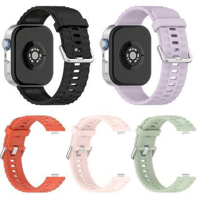 The New Model Is Suitable For Hua Wei Watch Fit 4 Pro/Fit4/Fit3 Fashionable Sports Strap, With A Quick Release Design And Soft Silicone Skin Friendly Breathable Ice Feeling Strap. It Comes In Black, Orange, Blue, Purple, And Solid Color, And Is Versatile. It Is Suitable For Daily Wear And Gift Giving Smart Wristbands
