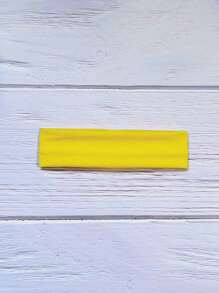 1 Peça de Faixa de Cabeça Elástica Colorida com Cores Ricas - Absorvente de Suor, Faixa de Cabeça Esportiva Elástica, Adequada para Yoga e Fitness, Várias Cores Sólidas, Tricô de Poliéster, Confortável o Ano Todo
