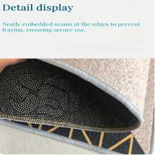 This Large Nordic-Style Marble And Gold Artistic Rug Is Crafted From Crystal Velvet With An Anti-Slip Rubber Bottom. It Is Machine Washable And Features Upgraded, Thick, And Dense Material That Resists Fading. Ideal For Living Rooms And Bedrooms, Its Navy Blue And Gold Design Is Perfect For Holidays Like Christmas, Thanksgiving, Easter, Mother's Day, And Father's Day. Room Decor Bathroom Accessories Back To School Entryway Decor Bathroom Kitchen Decor