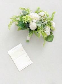 25PCS Artificial Foam Ball Chrysanthemum Dahlia Flowers Real Looking Lilac Foam Fake Roses With Stems For DIY Wedding Bouquets Bridal Shower Centerpieces Floral Arrangements Party Tables Home Decoration