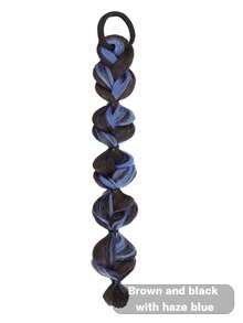 Ponytail Bubble Braid Wig, Natural Braids Girly Fishtail Braid Hair Extension - Multicolor - View 14