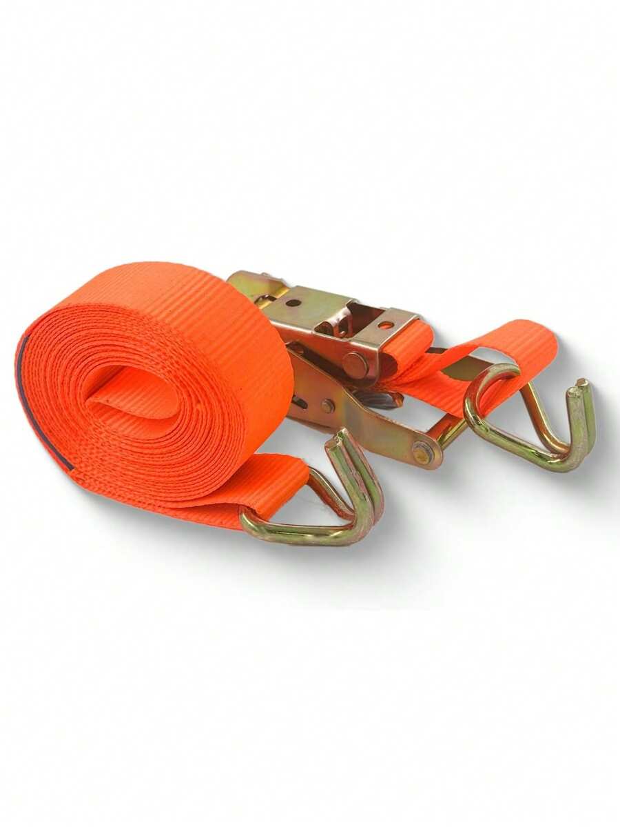 Ratchet Straps, Retractable Tie-Downs With Locking J-Hooks Move, Secure, And Stabilize Loads Like Motorcycles And Other Objectsly. - 38mmx5m - View 1