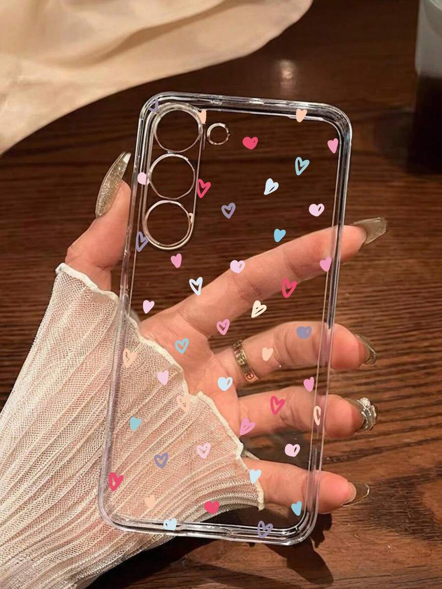 1 个彩虹心形软手机壳适用于 17/17 Air/17 Pro/17 Pro Max、Honor、Redmi、Galaxy A04e/12/A13/A14/A34/A50/A52/A53/A54/S21/S22/S23/S24/S25/S25Ultra、6A/7A/8A、12T/13T - 無色 - 查看 1