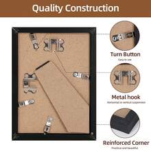 Tomnk 12 Pack 4x6/5x7/8x10 Picture Frame With Glass - Black Picture Frame - Wide Photo Frames For Vertical Or Horizontal Wall Display - Black, For Home Decor, Wall Decor, Party Decor - Black - View 7