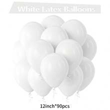 White Balloons 5/10/12/18 Inches, 10/30/50/70/90pcs White Latex Party Balloons Helium Balloons, Suitable For Weddings, Birthdays, Showers, Engagements, Wedding Anniversaries, Decorations, Graduation Celebrations, Bachelor Parties - White - View 18