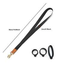 2Sets/Pack, Necklace Lanyard With 3pcs Different Silicone Rings Fits For Most Of Pen Devices, Anti Lost Lanyard With Elastic Holder
