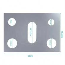 1 pieza Protector no adherente para la tapa de la cocina de gas, anillo sellante reutilizable y lavable para tapa de cocina de gas, protector de superficie de cocina, utensilios de cocina, suministros ideales para el hogar