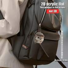 1pc Cute Hedgehog In Hat Acrylic Car Hanging Ornament - 2D Flat Design, Fun Decoration For Rearview Mirror, Home, Backpack, Keychain - Ideal Gift For Animal Lovers, Animal Accessory|Playful Design|Detailed Craftsmanship - one-size - View 7