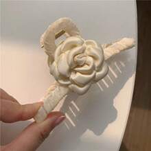 1 Pc Handmade Fabric Flower Hair Clip, Suitable For Daily Wear Hair Claw Claw Clips Hair Jaw Clip Hair Clamps