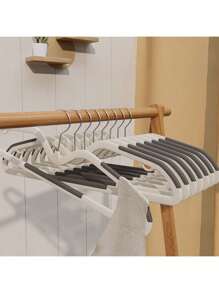 1/5/10 Kurzhals-Gummi-Kleiderbügel, verstärkte Bügel, nahtlose Wäschetrockner, multifunktionale nasse und trockene Kleiderbügel, geeignet für Socken, Handtücher, Hüte, Schals und andere Herren- und Damenbekleidung in allen Jahreszeiten, geeignet für Weihnachtsdekoration/täglichen Haushalt/Schlafzimmerorganisation/Reiseferien/Raum-Badezimmer-Aufbewahrung