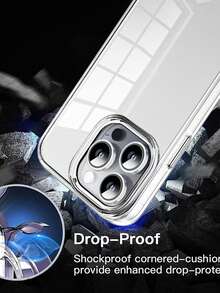 Fashionable New Transparent 360 Degree Full Coverage Double-Sided Soft Protective Case Compatible With IPhone 16 Pro Max/16/16 Pro/16 Plus/15/15 Pro Max/15 Pro/11/12/13/14 Pro Max/11 Pro/11 Pro Max/12 Pro/12 Pro Max/13 Pro/13 Pro Max/14 Pro/14 Pro Max/17 Pro Max/17 Pro/17 Pro Max, Creative High-End Protective Cover Waterproof Shockproof Anti-Fall Scratch Resistant - Clear - View 7