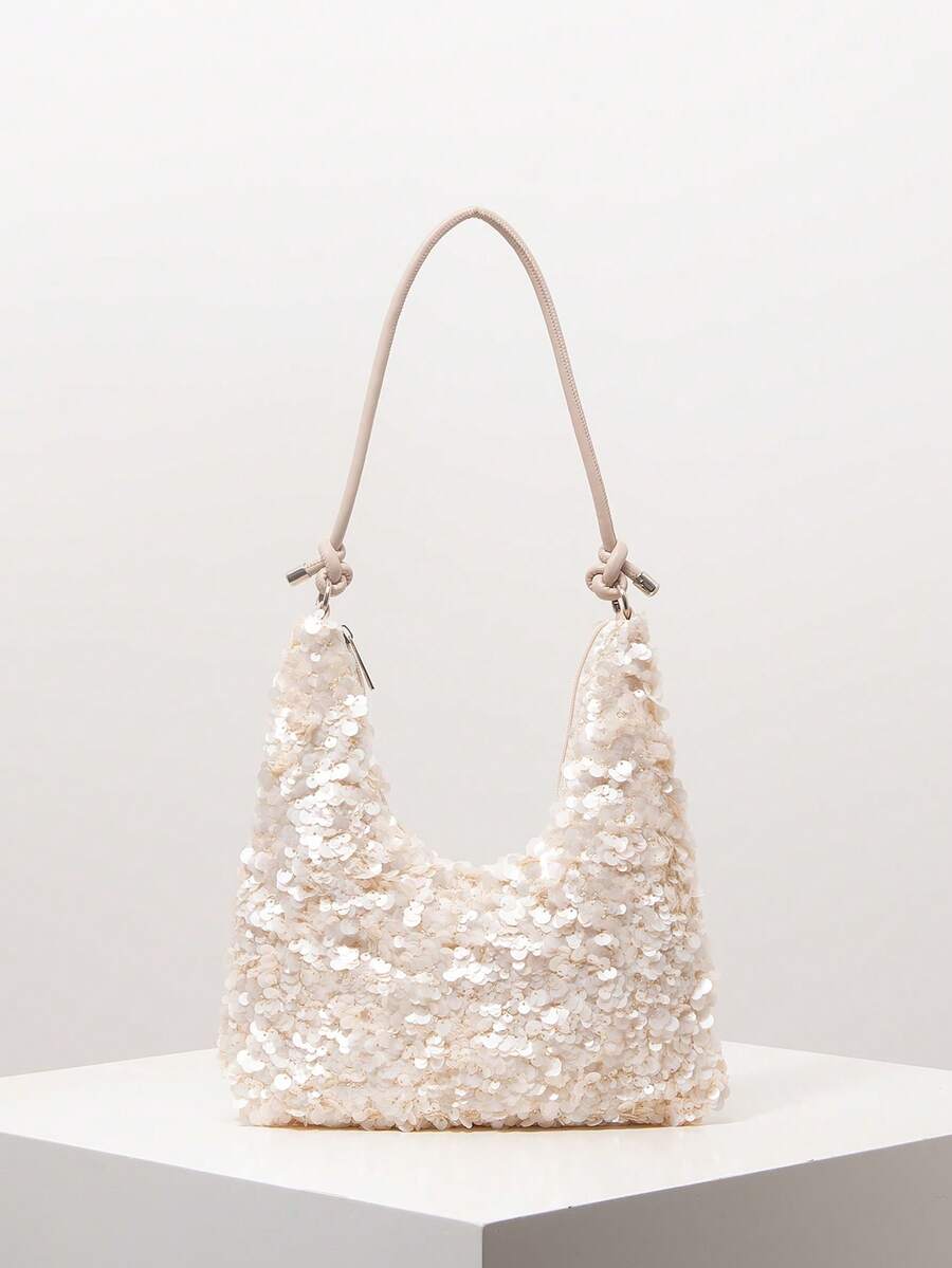 闪亮亮片单肩包、高档女士手提包、舞会包、女士舞会礼服、舞会配饰、优雅女士包、婚礼用品、闪亮舞会钱包（图案随机）