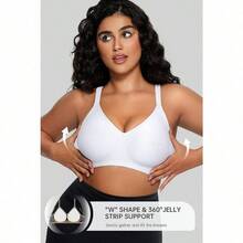 OEAK Women Comfortable Push Up Bras Wireless Seamless Full Coverage Bralette Buttery Soft Everyday Tshirt Bra Convertible Bra - Large - View 2