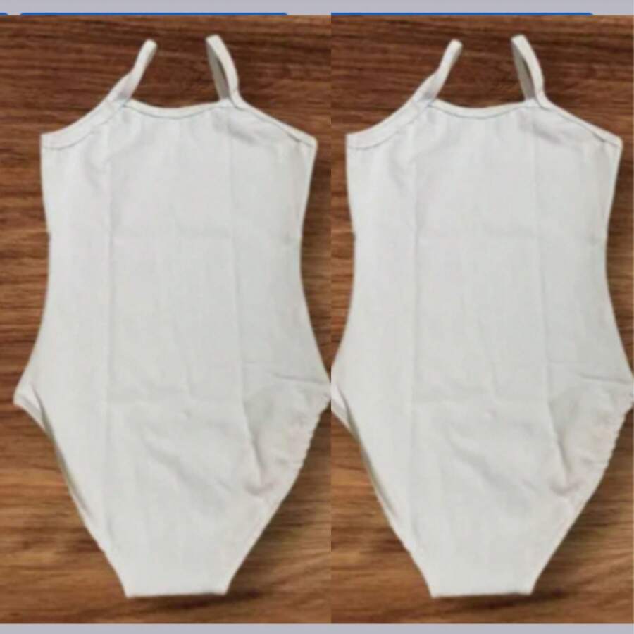 Dos Leotardos de Ballet Talla 6 - Blanco - Ver 1