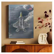1pc Frameless Aircraft Fighter Military Posters Vintage Painting Sky Plane Printing Wall Arts Picture Modern Living Room Bedroom Dormitory Study Office Wall Decoration Home Decoration