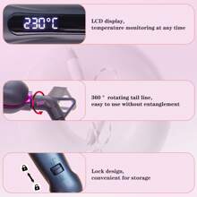 ANGENIL [UK] ANGENIL Chapinha de Cabelo a Óleo de Argan, Alisador e Modelador de Cabelo 2 em 1 para Mulheres, Chapinha Cerâmica Rosa Profissional Portátil, Exibição LCD, Aquecimento Rápido, Chapinha 1 Polegada para Todos os Tipos de Cabelo
