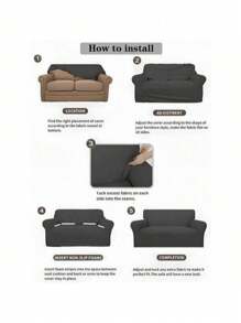 1 Stück Jacquard Rock Kante Stretch Sofa Bezug, staub- und schmutzabweisend, elastischer Komplett-Sofa-Schutz, Heimdekoration, maschinenwaschbar